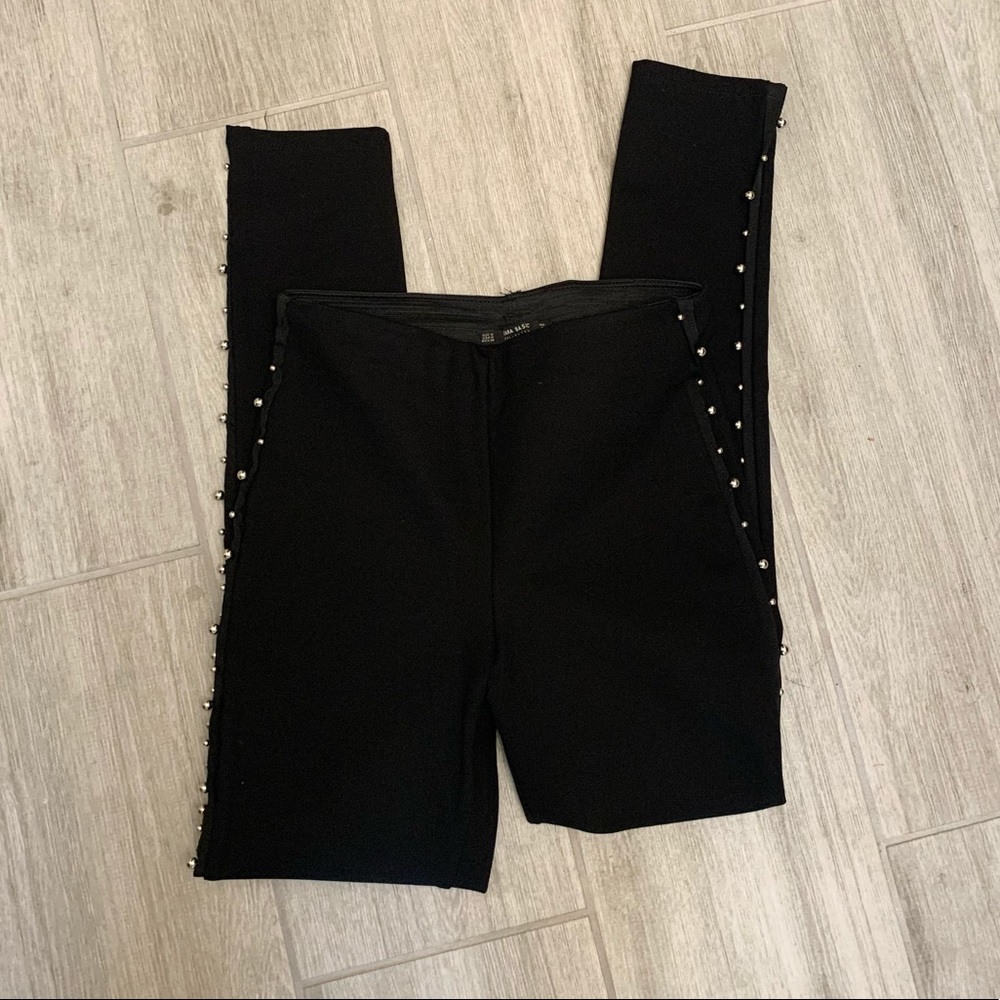 Zara black pants jeweled